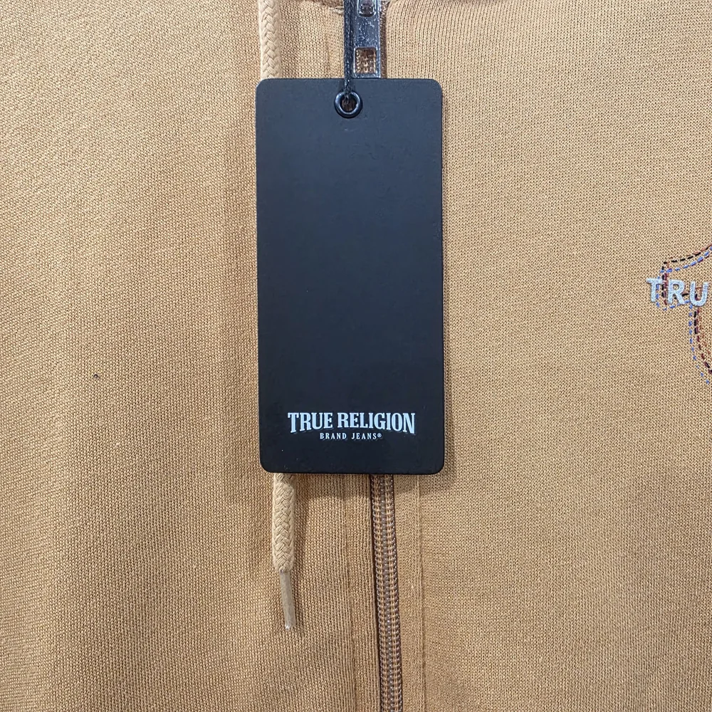 True Religion Tan Zip Hoodie